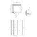 Душова кабіна Qtap Capricorn BLA1099SC6 90x90 см, скло Clear 6 мм, покриття CalcLess без піддона SD00045261 фото 2