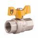 Кран кульовий Thermo Alliance Forte 1/2" ВР для газа (метелик) SF602G15 SD00010576 фото 1