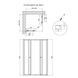 Душова кабіна Qtap Pisces BLA109-11SC5 90-105x90-105 см, скло Clear 5 мм без піддона SD00045273 фото 2